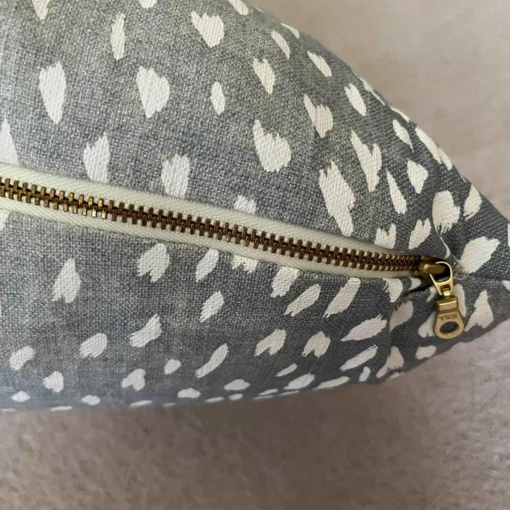 Thibault Spa Blue Antelope Pillow Cover & Pottery Barn Down Insert (18x18)